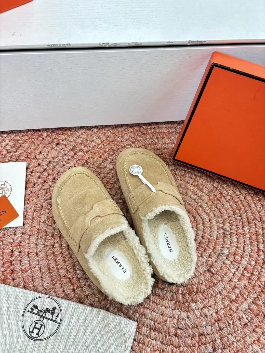 에르메스 H 버클 퍼 슬리퍼 상세 이미지 4