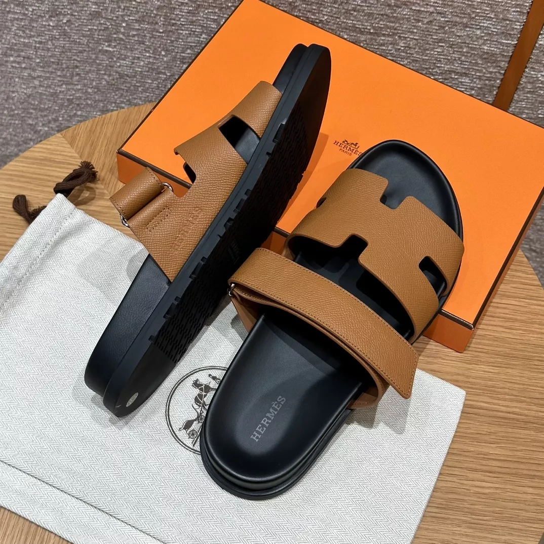 에르메스 시프르 샌들 에프송 가죽 상세 이미지 3