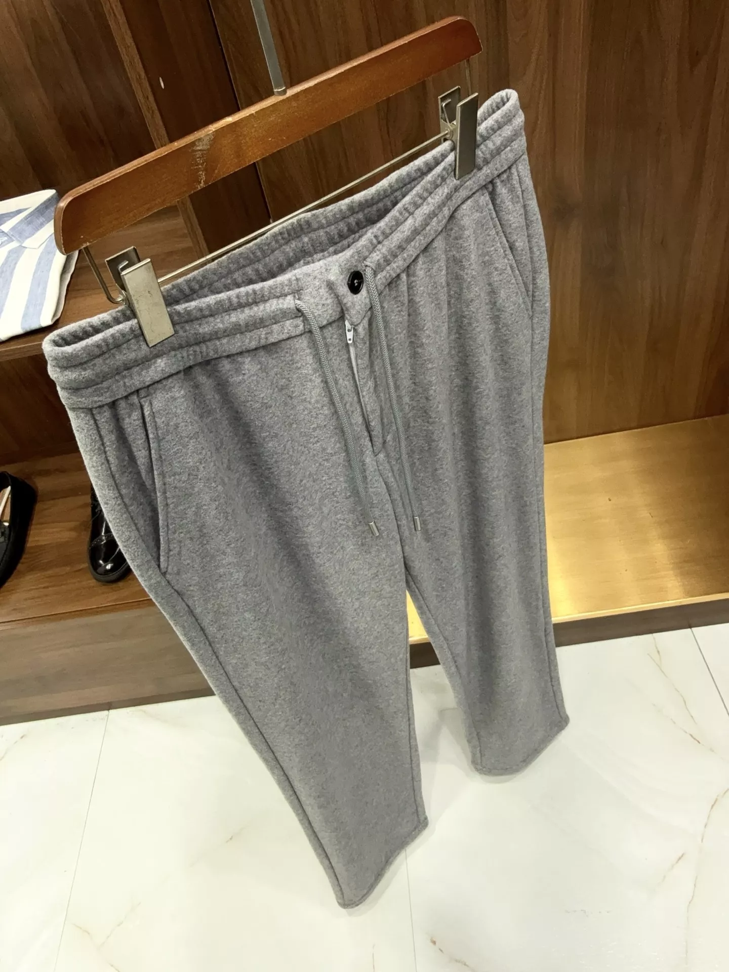로로피아나 울 혼방 드로스트링 밴딩 캐주얼 팬츠 상세 이미지 12