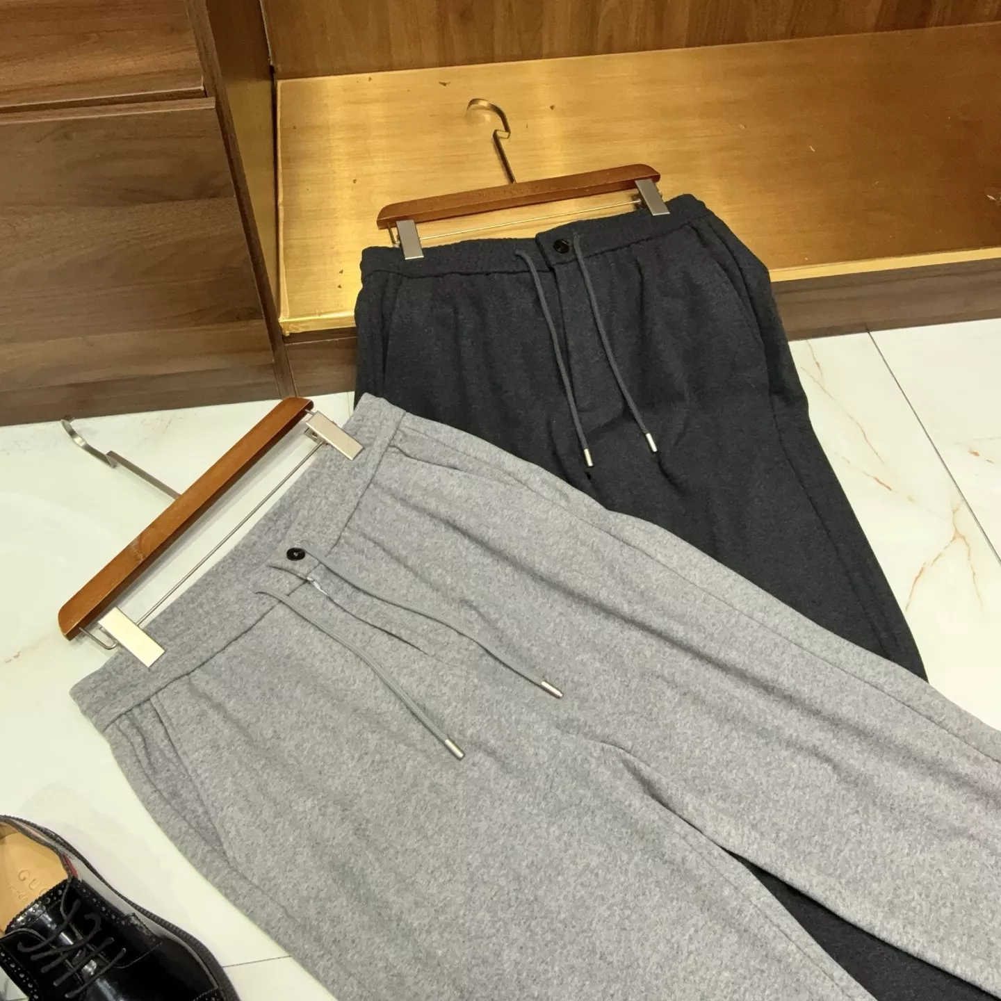 로로피아나 울 혼방 드로스트링 밴딩 캐주얼 팬츠 상세 이미지 20