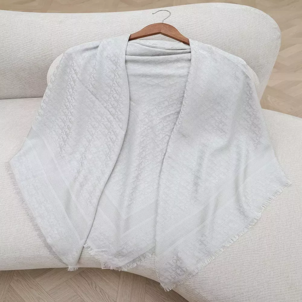 디올 오블리크 모티브 실크혼방 숄