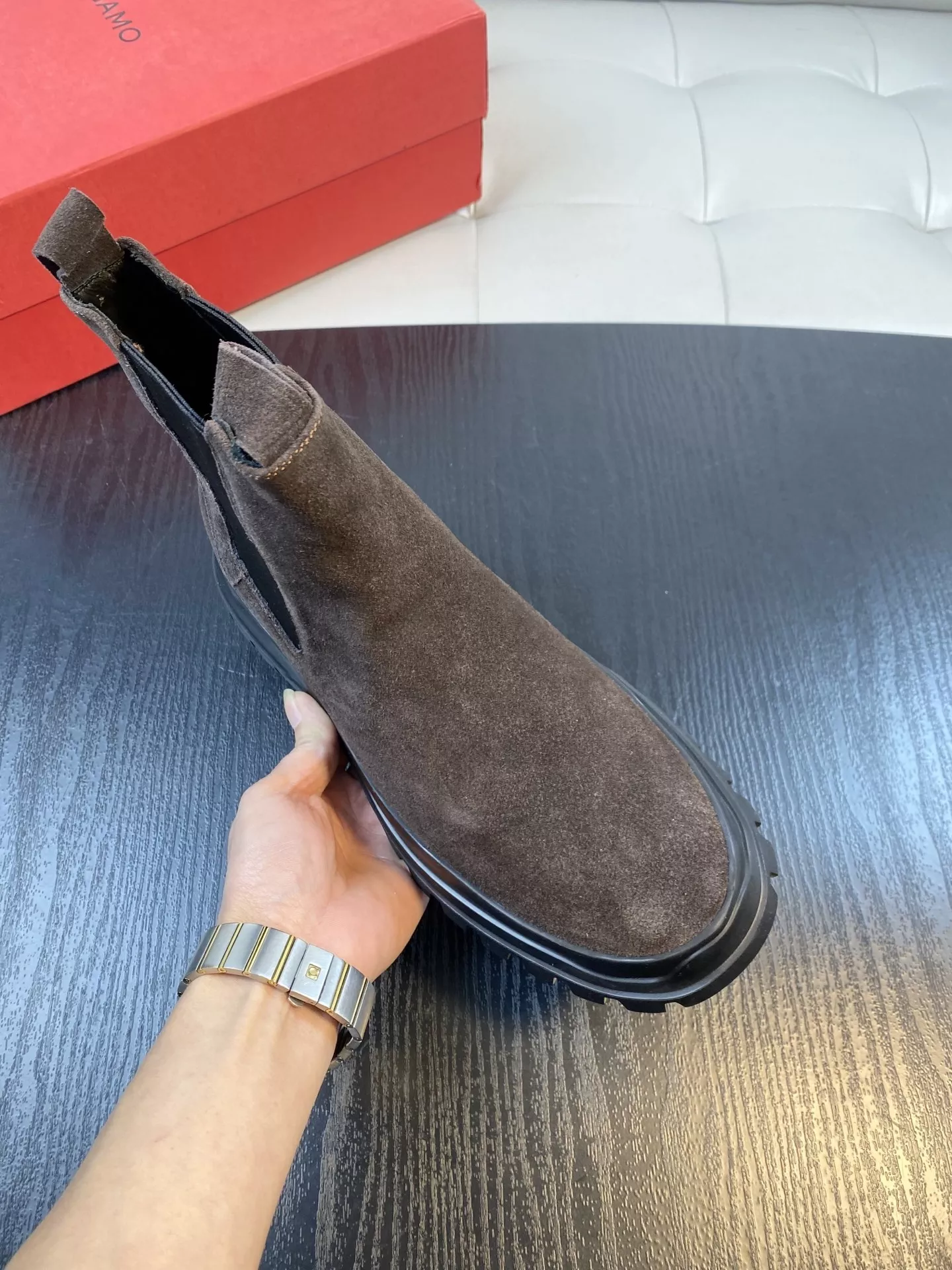페라가모 첼시 앵클 부츠 상세 이미지 3