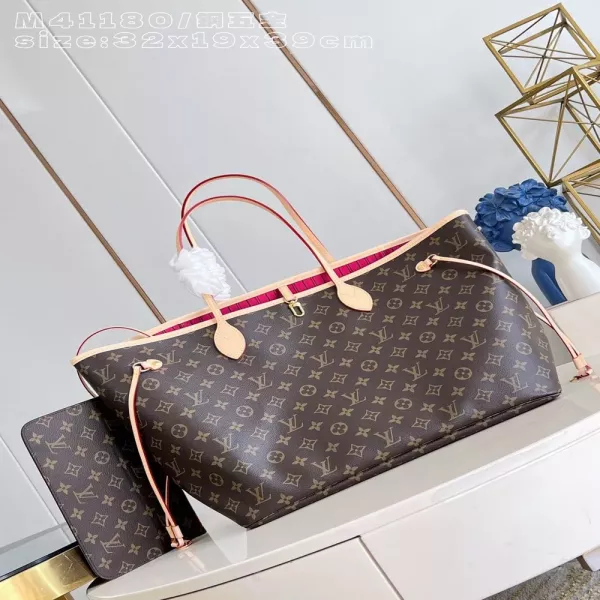 루이비통 네버풀 대형 토트백 다미에 에벤