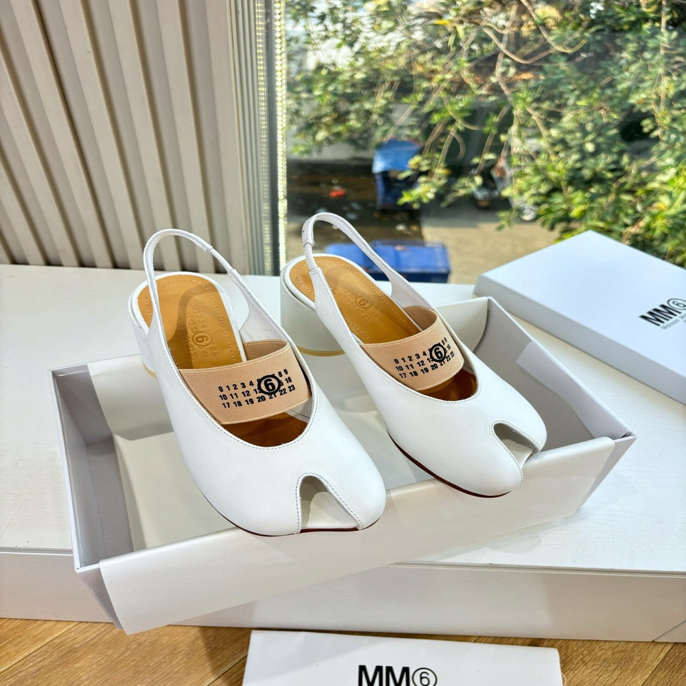 메종마르지엘라 타비 분할토 메리제인 스트랩 플랫 슈즈