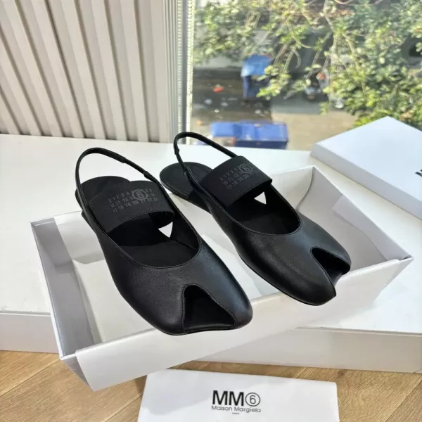 메종마르지엘라 타비 분할토 스트랩 메리제인 플랫