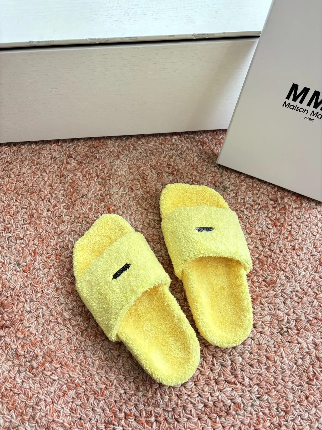 메종마르지엘라 MM6 테리 퍼 슬리퍼 상세 이미지 4