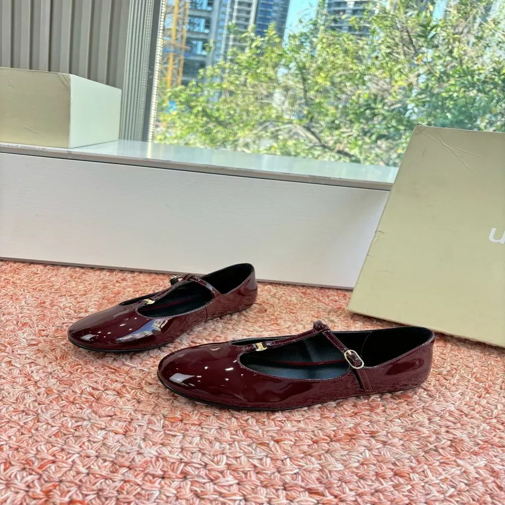 언폴리오 编织镂空绑带蝴蝶结芭蕾鞋