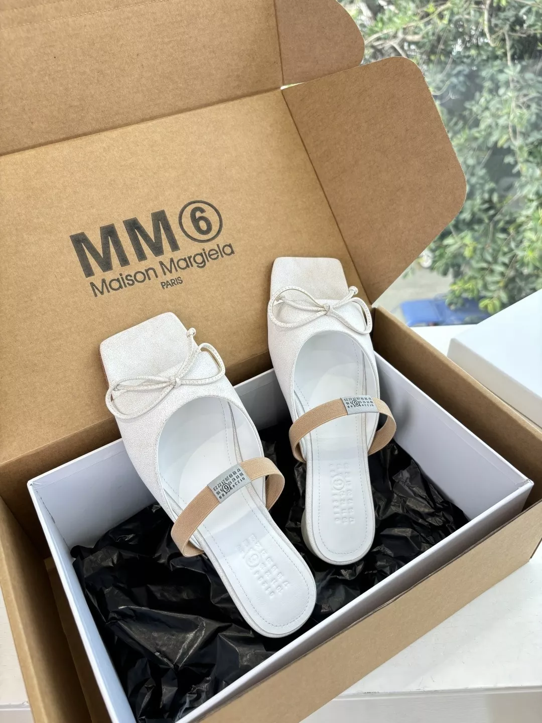 메종마르지엘라 MM6 분할 토 메리제인 플랫 슈즈 상세 이미지 2