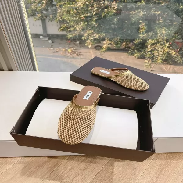 알라이아 피시넷 토캡 플랫 뮬