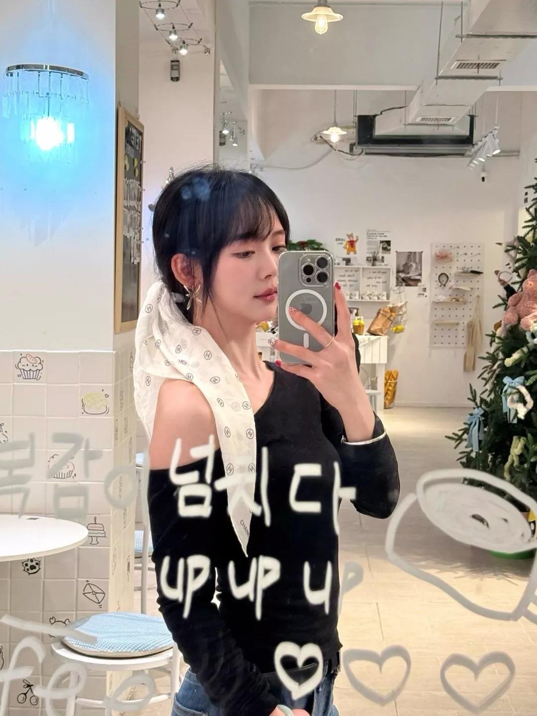 샤넬 실크 오간자 레이어 스크런치 상세 이미지 17