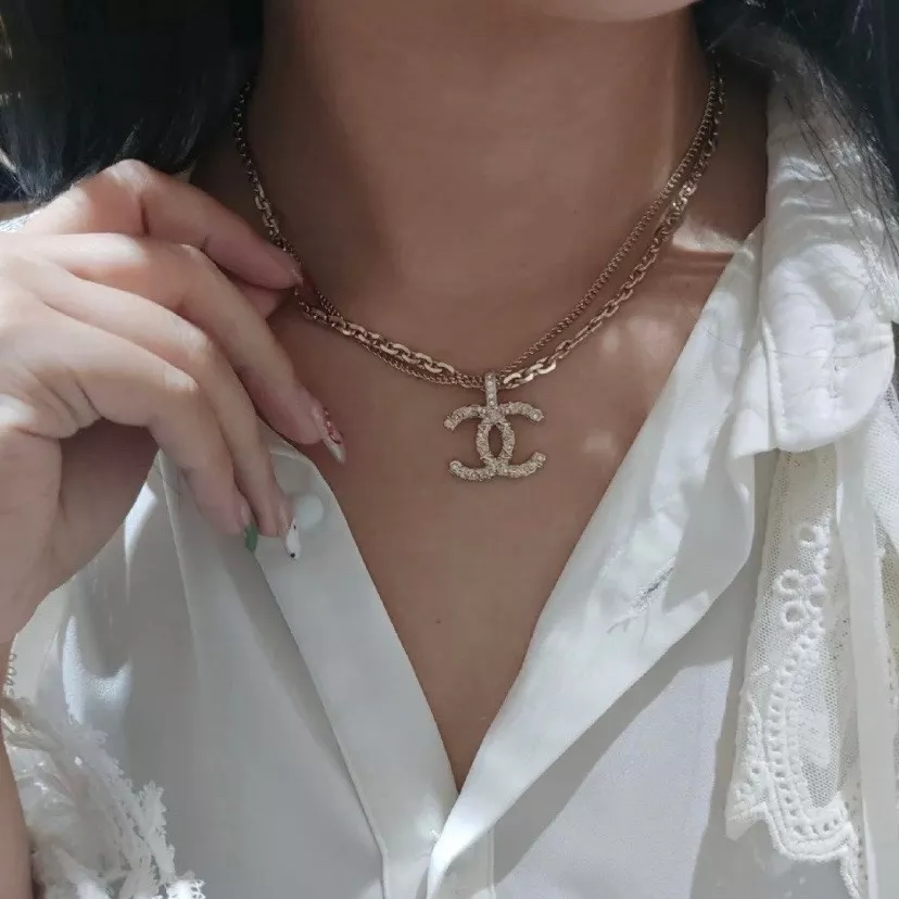 샤넬 더블 체인 더블C 펜던트 네크리스 상세 이미지 9