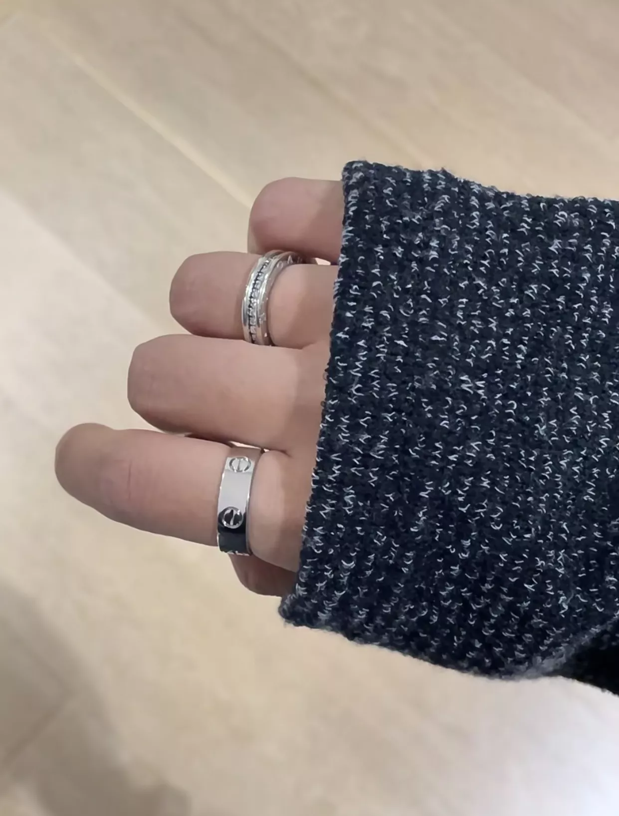 까르띠에 러브 와이드 밴드 링 노다이아 상세 이미지 6