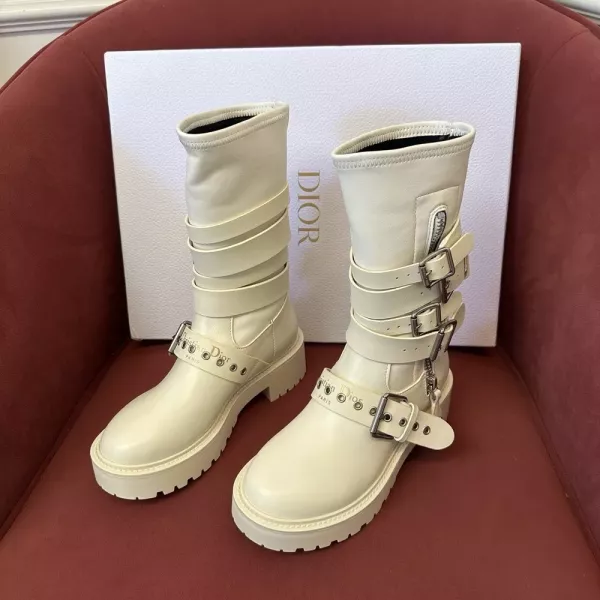 디올 2025FW 원피스 슬립온 라이더 롱부츠