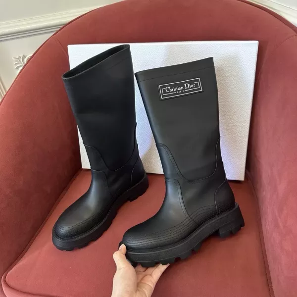 디올 2025 FW 원터치 롱 라이딩 부츠