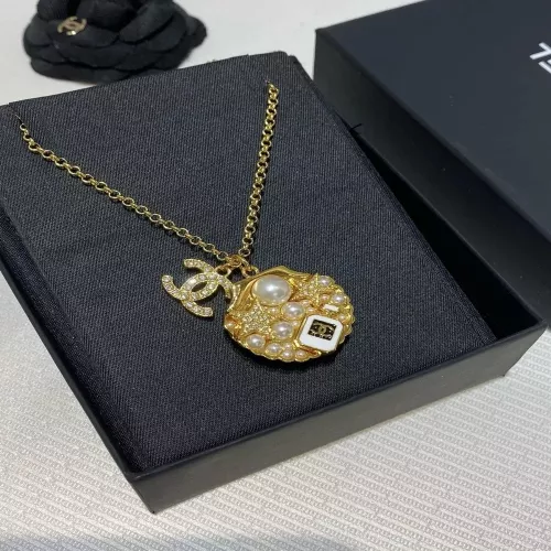 샤넬 골드 베쉘 펄 참 더블C 롱 체인 목걸이