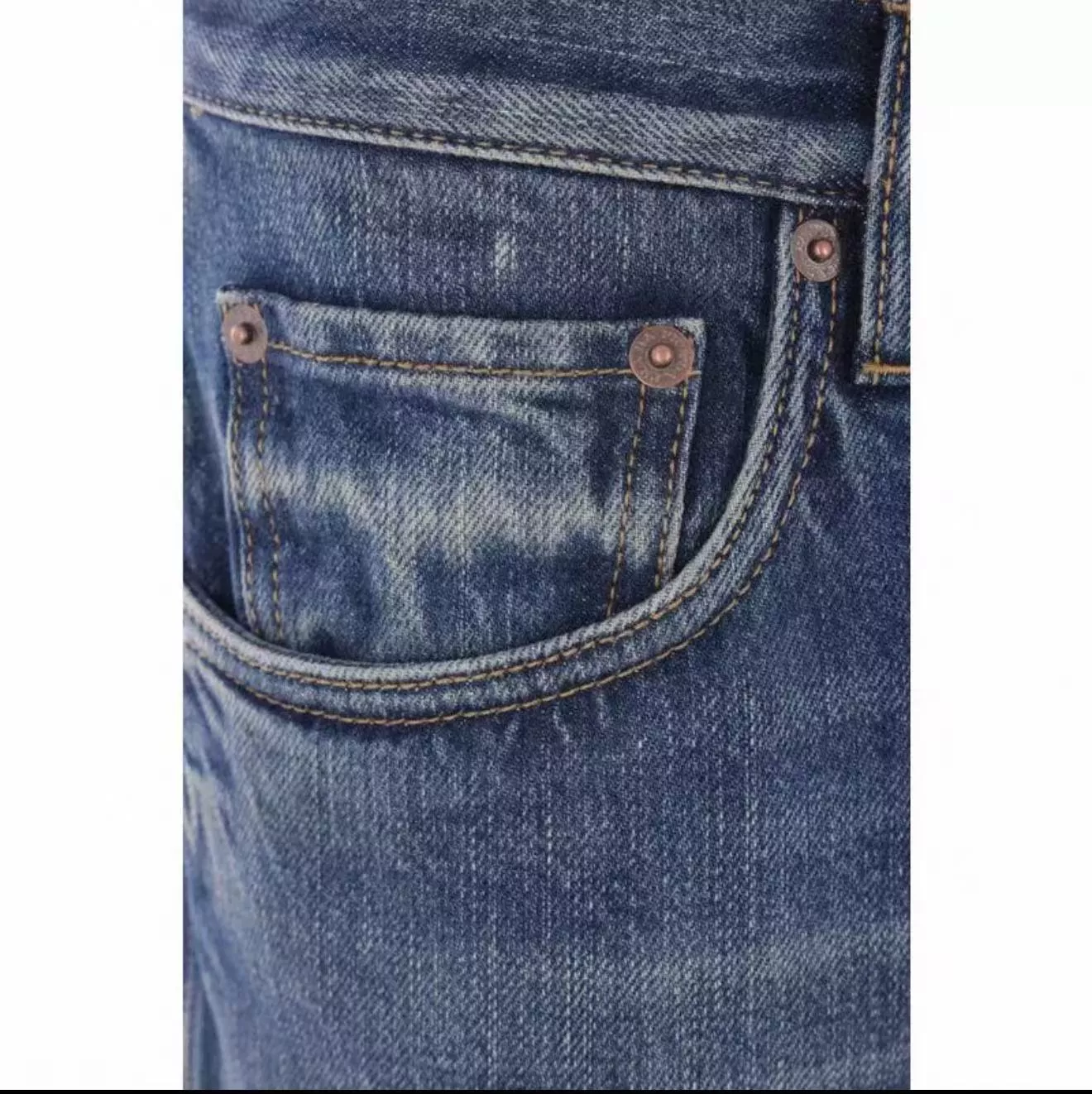 프라다 복고 워싱 블루 데님 팬츠 상세 이미지 23