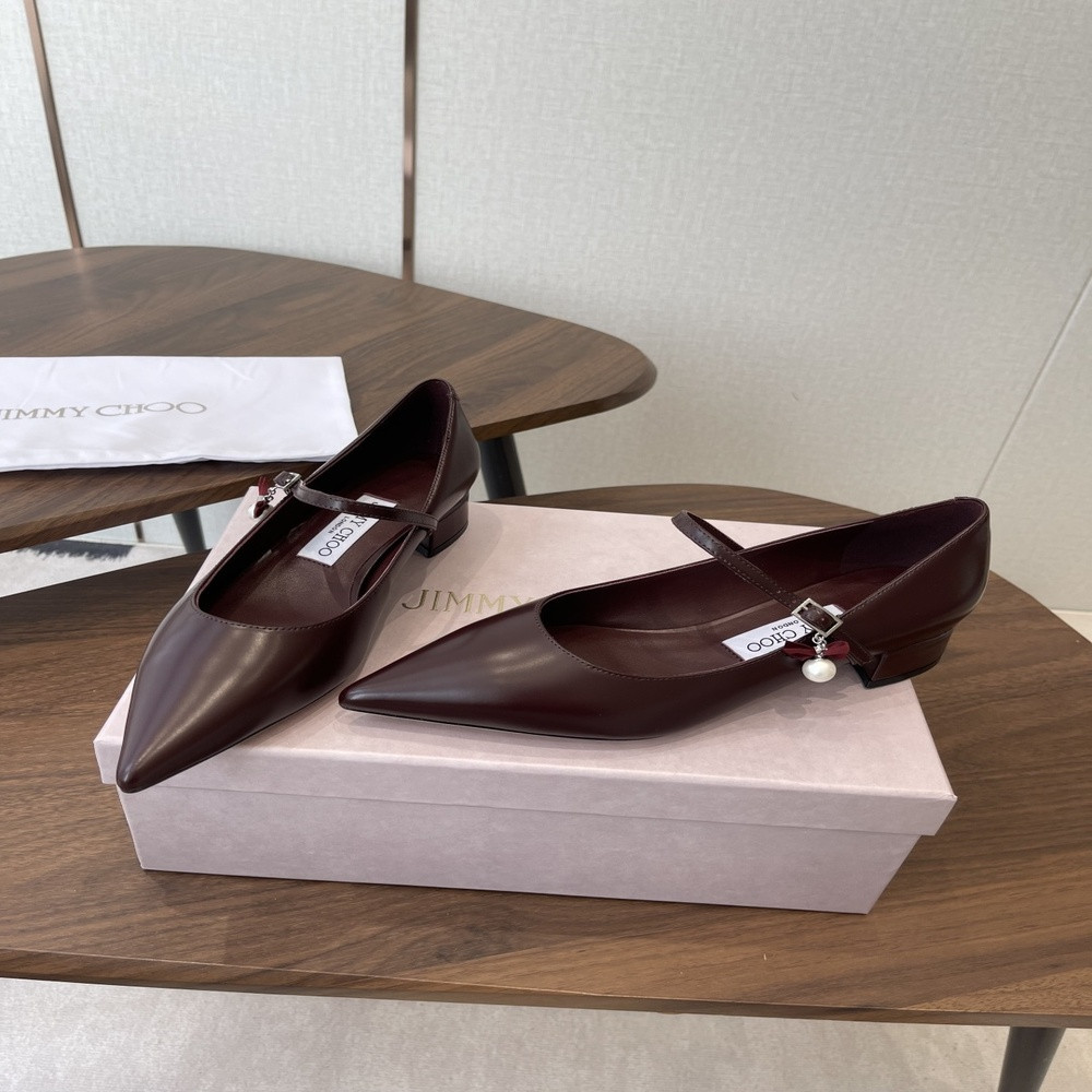 지미추 진주 펜던트 메리제인 단화