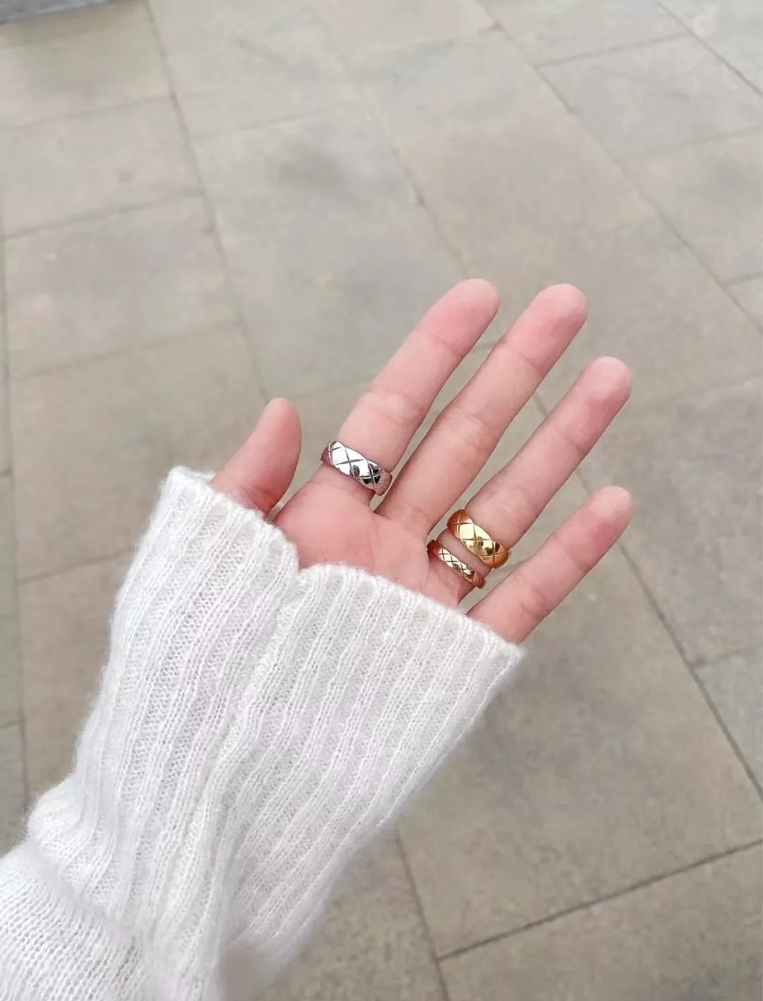 샤넬 스트라이프 슬림 링 상세 이미지 20