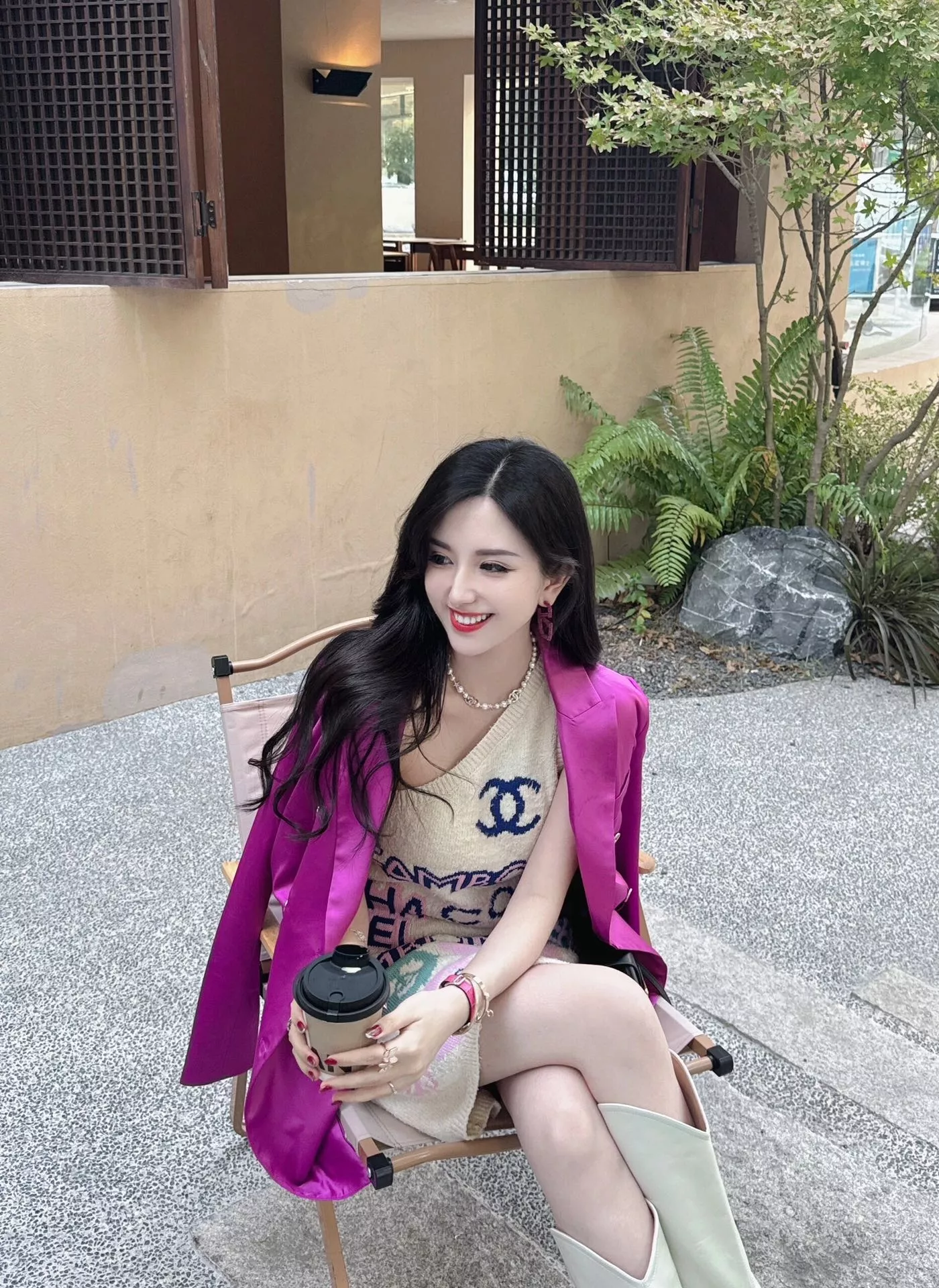 샤넬 진주 장식 더블씨 스타 초커 상세 이미지 39