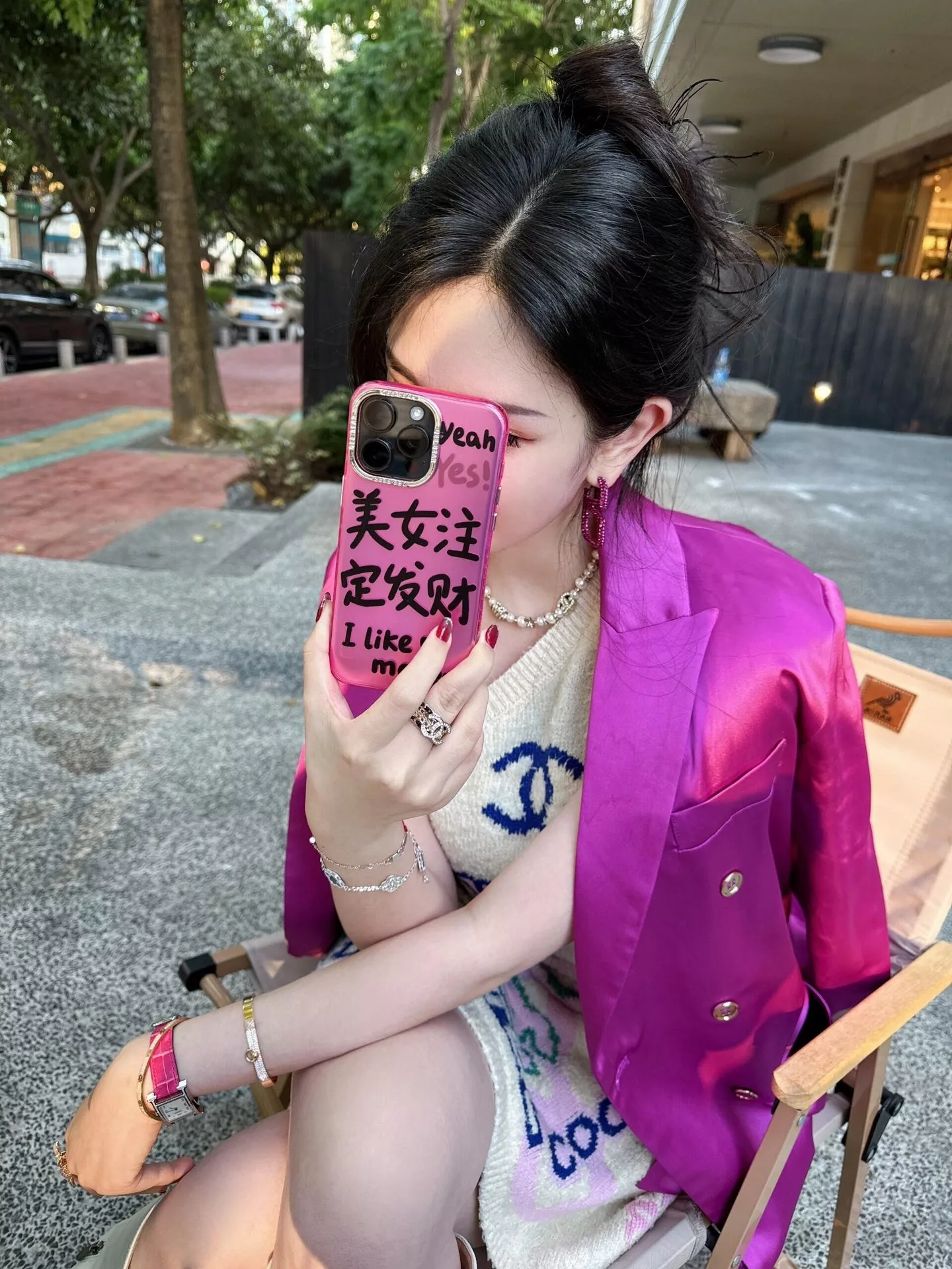 샤넬 진주 장식 더블씨 스타 초커 상세 이미지 40
