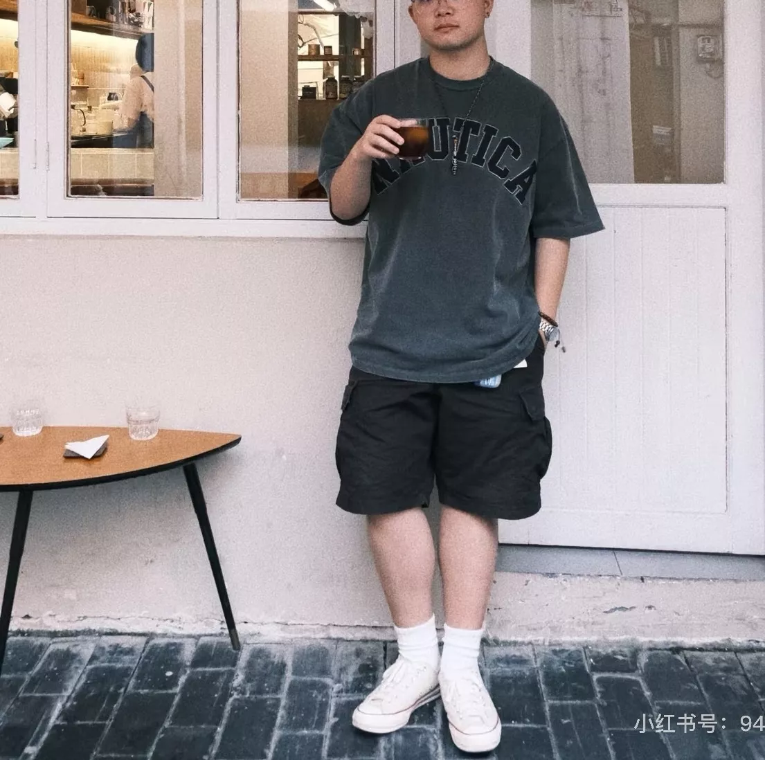 노티카 워시드 자수 콜라보 반소매 티셔츠 상세 이미지 37