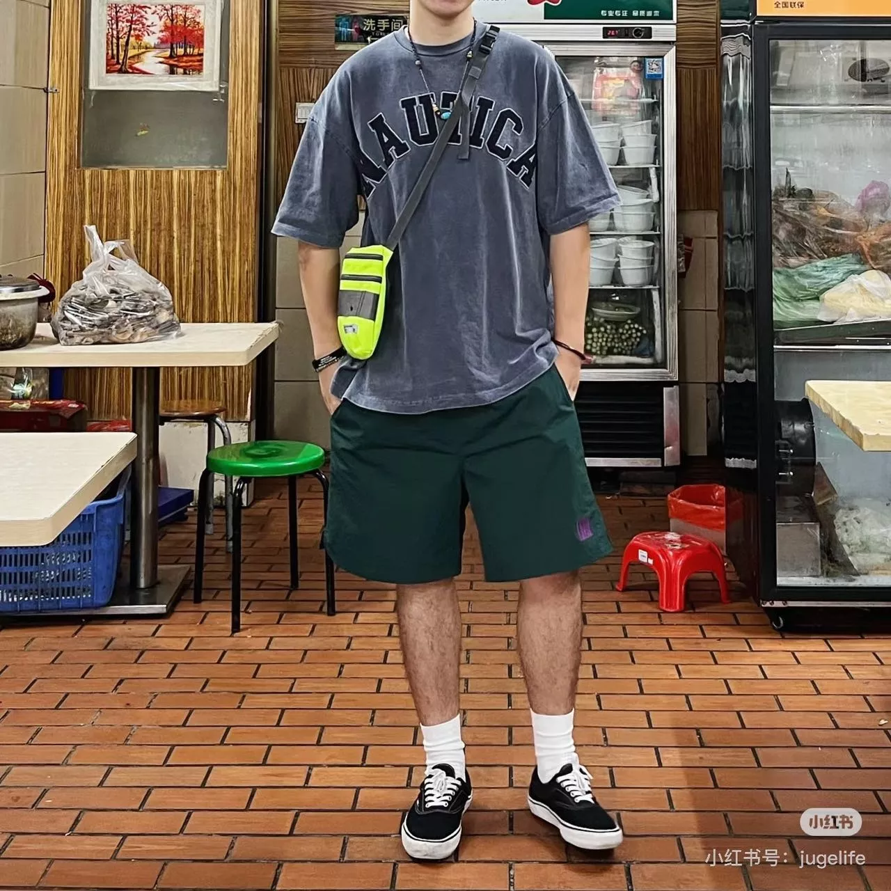 노티카 워시드 자수 콜라보 반소매 티셔츠 상세 이미지 42