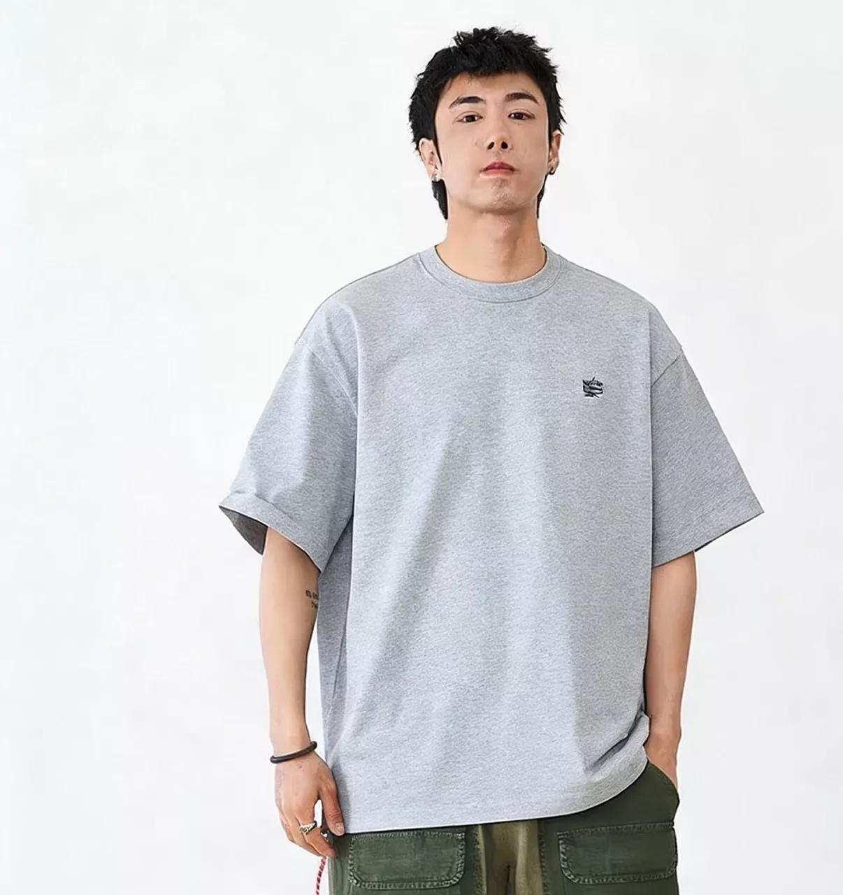 노티카 리복 콜라보 자수 로고 반소매 티셔츠 상세 이미지 23