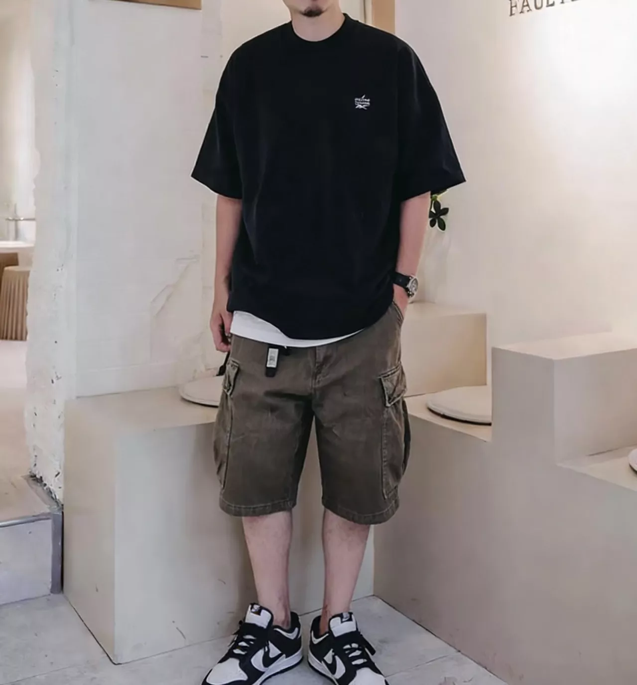 노티카 리복 콜라보 자수 로고 반소매 티셔츠 상세 이미지 30