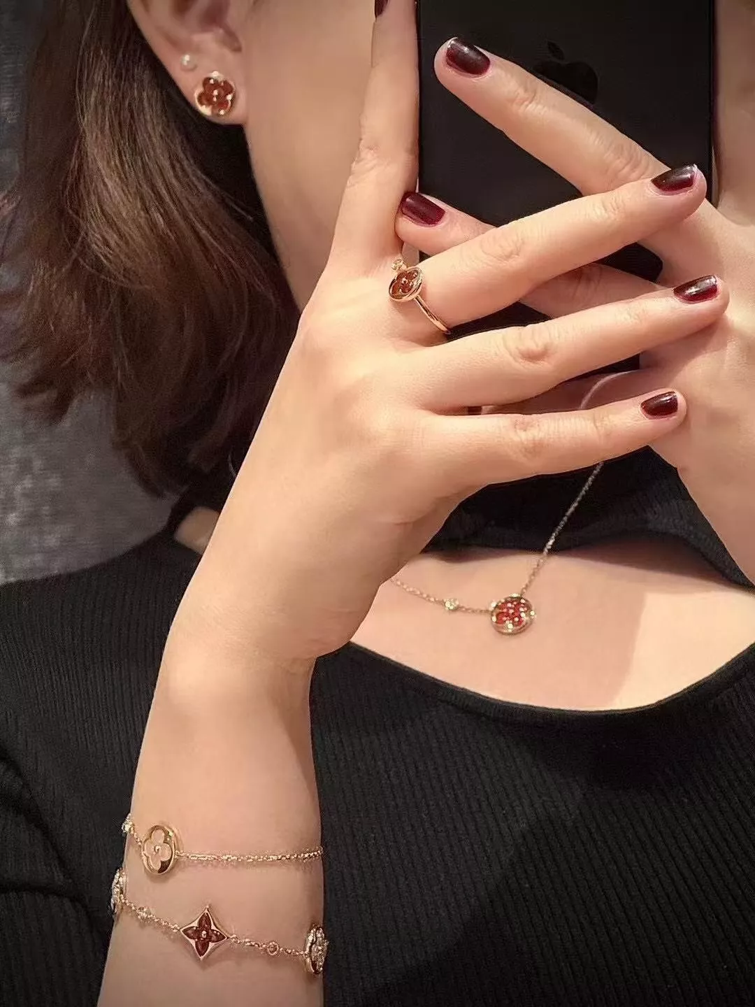 루이비통 컬러 블라썸 BB 스타 마노 목걸이 상세 이미지 10