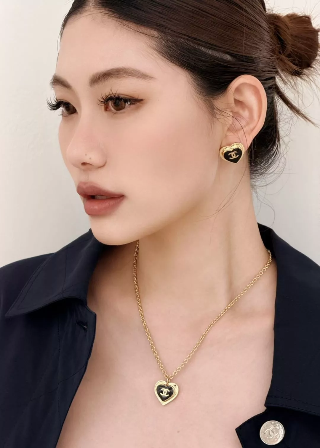 샤넬 하트 펜던트 체인 목걸이 상세 이미지 10