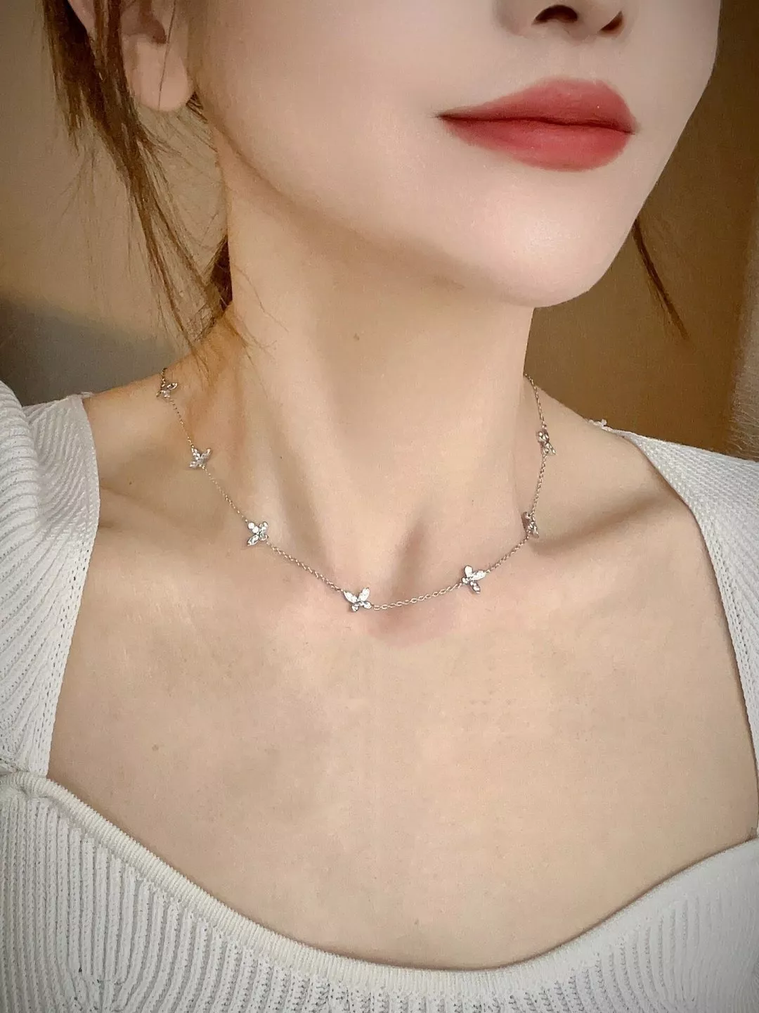 그라프 풀다이아 버터플라이 체인 목걸이 상세 이미지 13