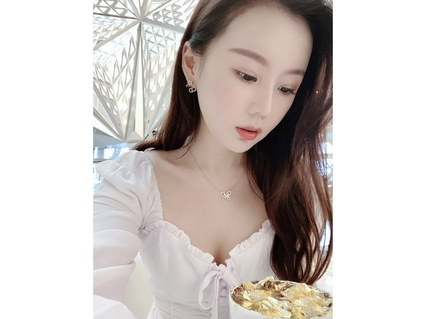 그라프 버터플라이 다이아 체인 목걸이 상세 이미지 8