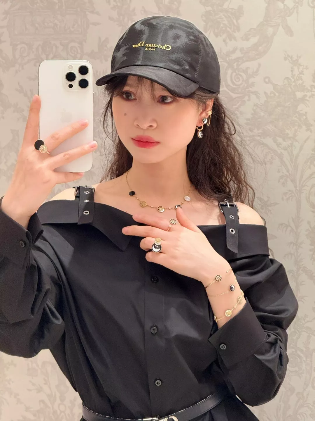 디올 로즈셀레스트 양면 펜던트 목걸이 상세 이미지 13