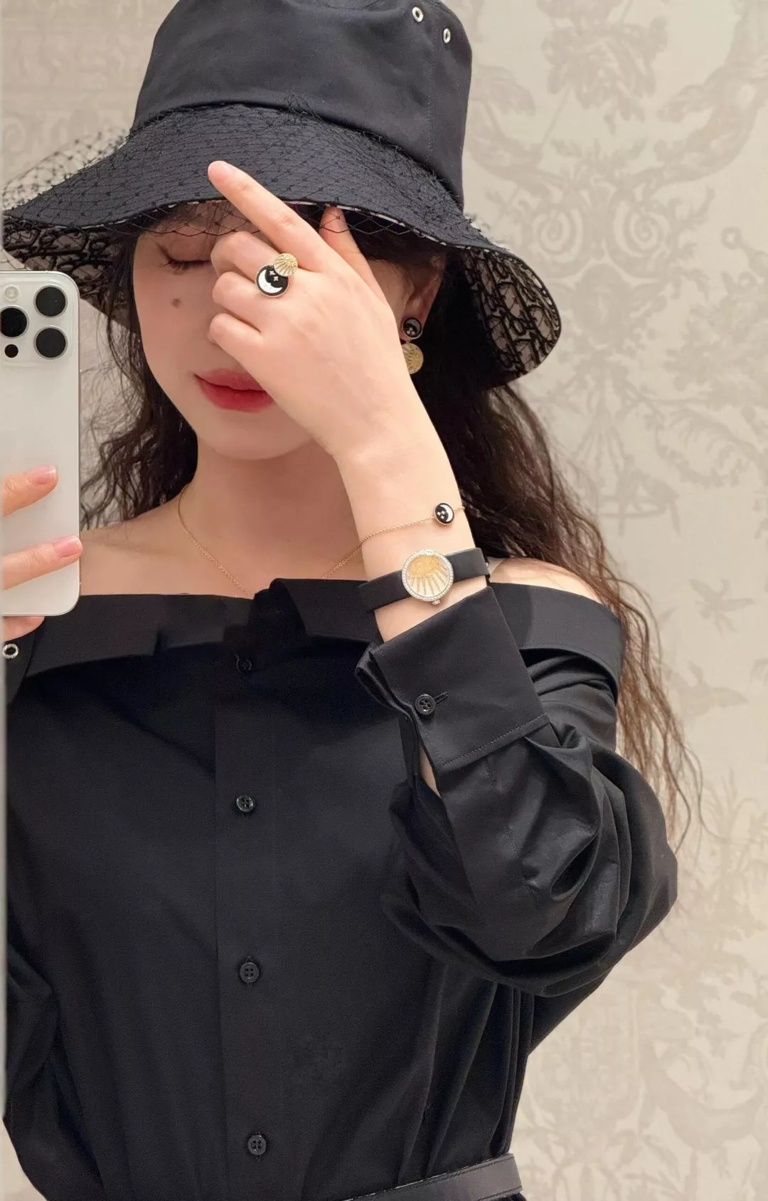 디올 로즈셀레스트 양면 펜던트 목걸이 상세 이미지 10