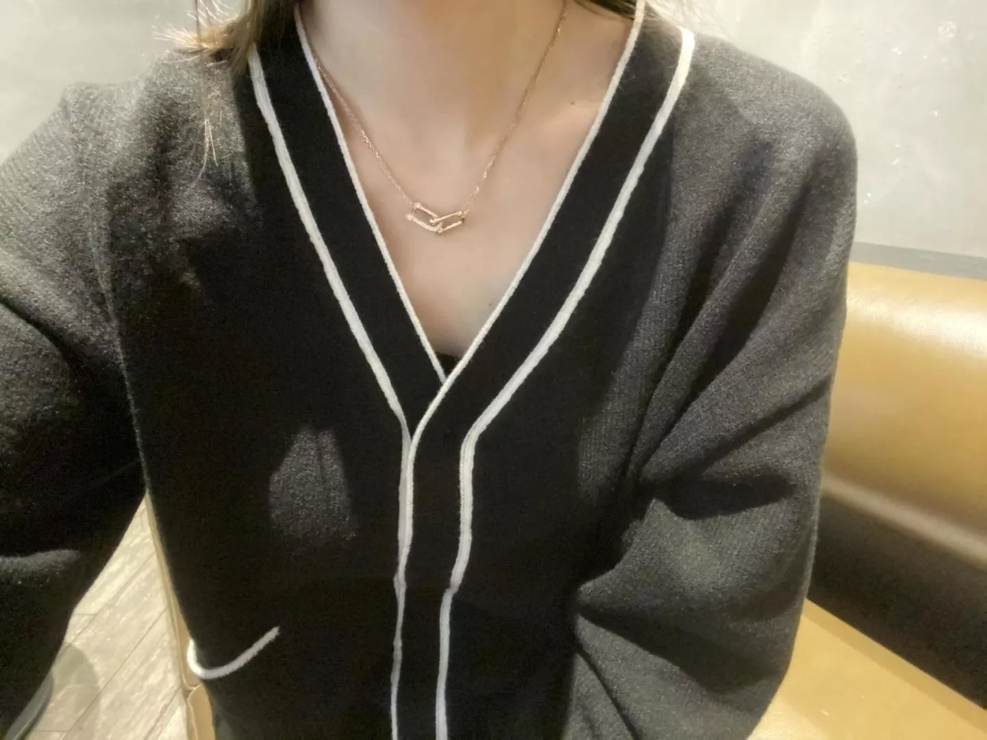 티파니앤코 더블 링크 큐빅 체인 목걸이 상세 이미지 13