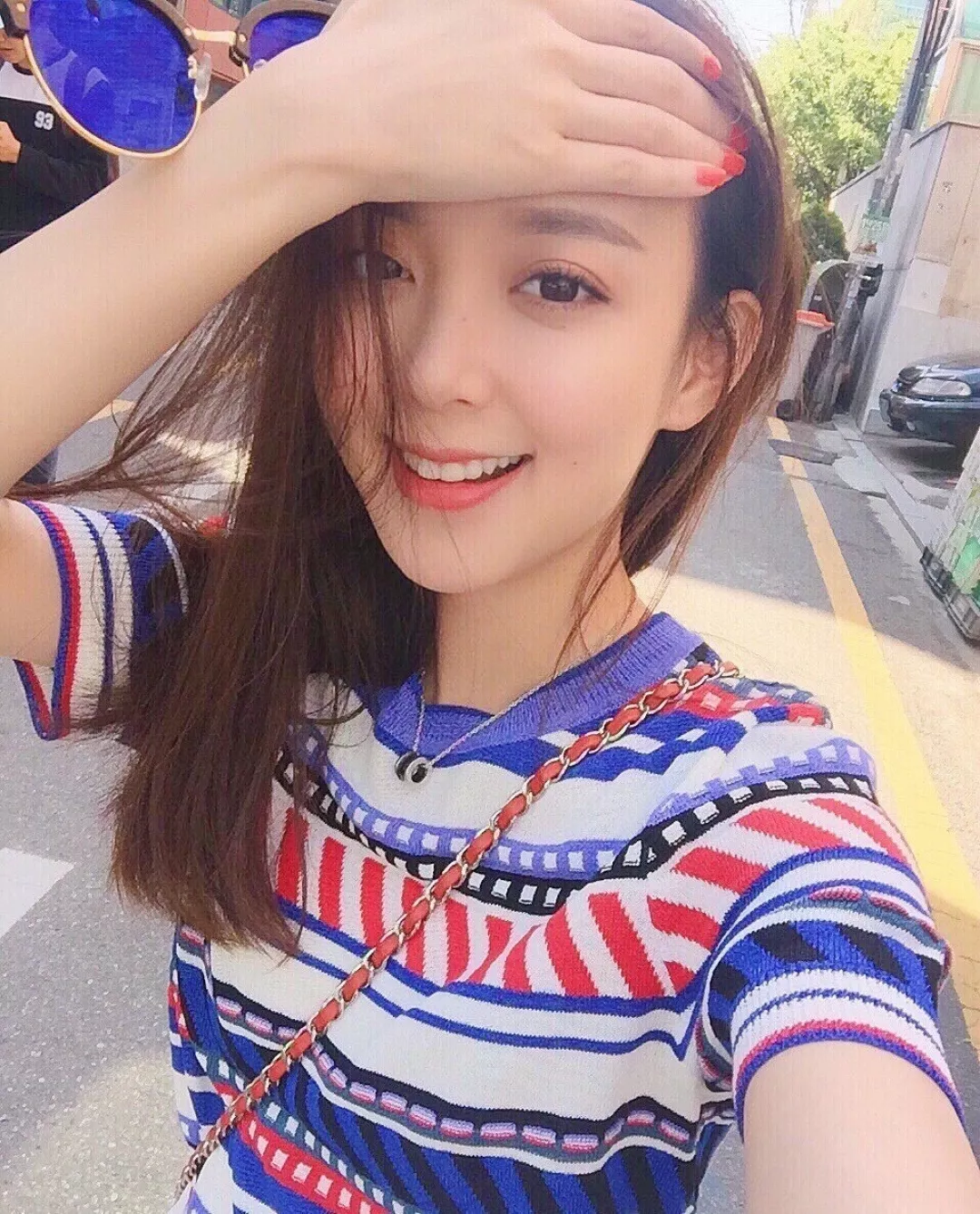 불가리 레드 참 실버 체인 네크리스 상세 이미지 25