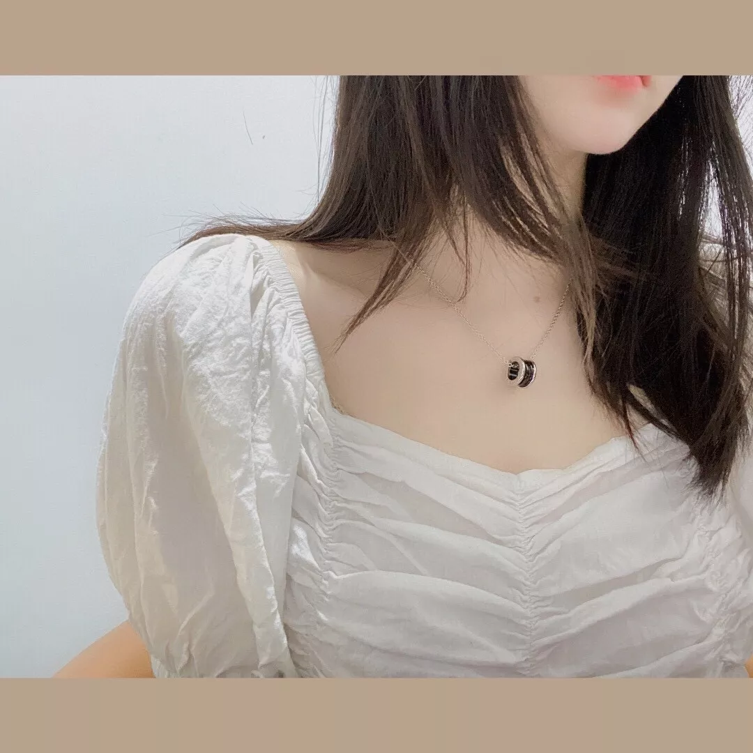 불가리 레드 참 실버 체인 네크리스 상세 이미지 18