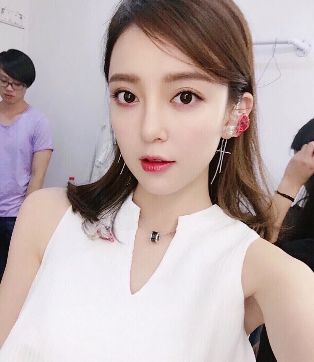 불가리 레드 참 실버 체인 네크리스 상세 이미지 23