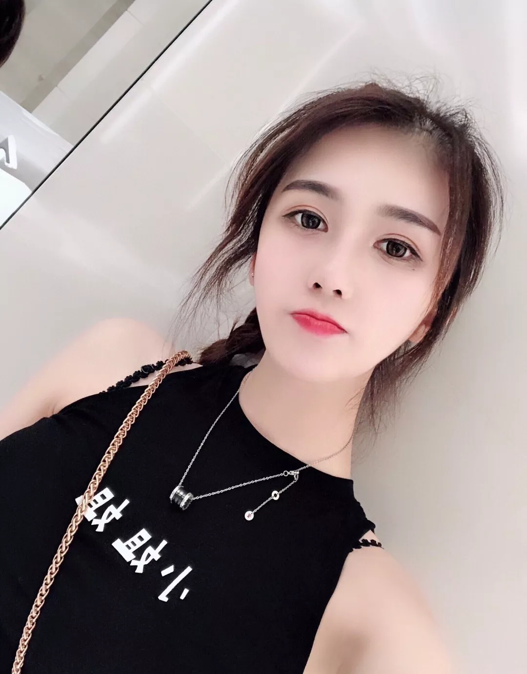 불가리 레드 참 실버 체인 네크리스 상세 이미지 19