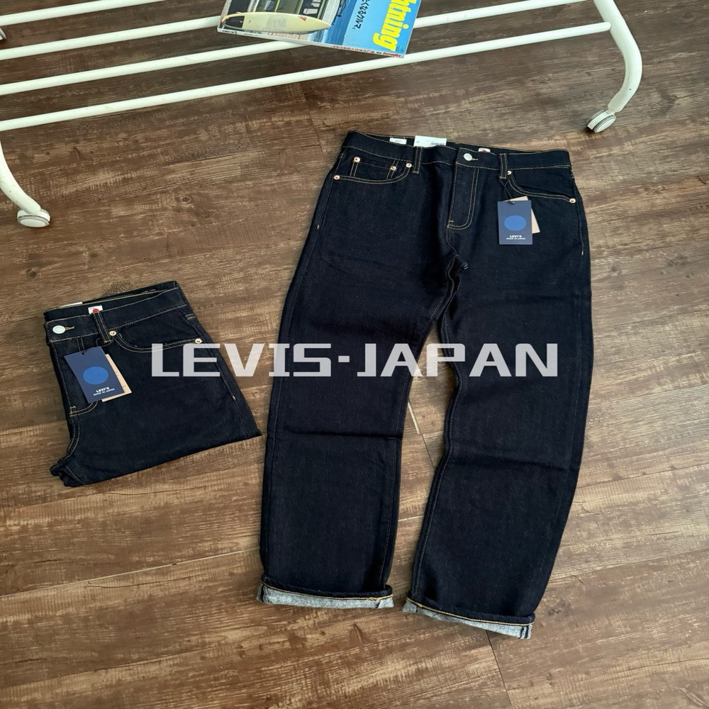 리바이스 블루라벨 기모 스트레이트 데님 팬츠