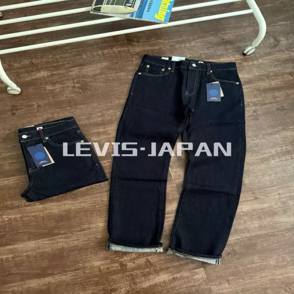 리바이스 블루라벨 기모 스트레이트 데님 팬츠