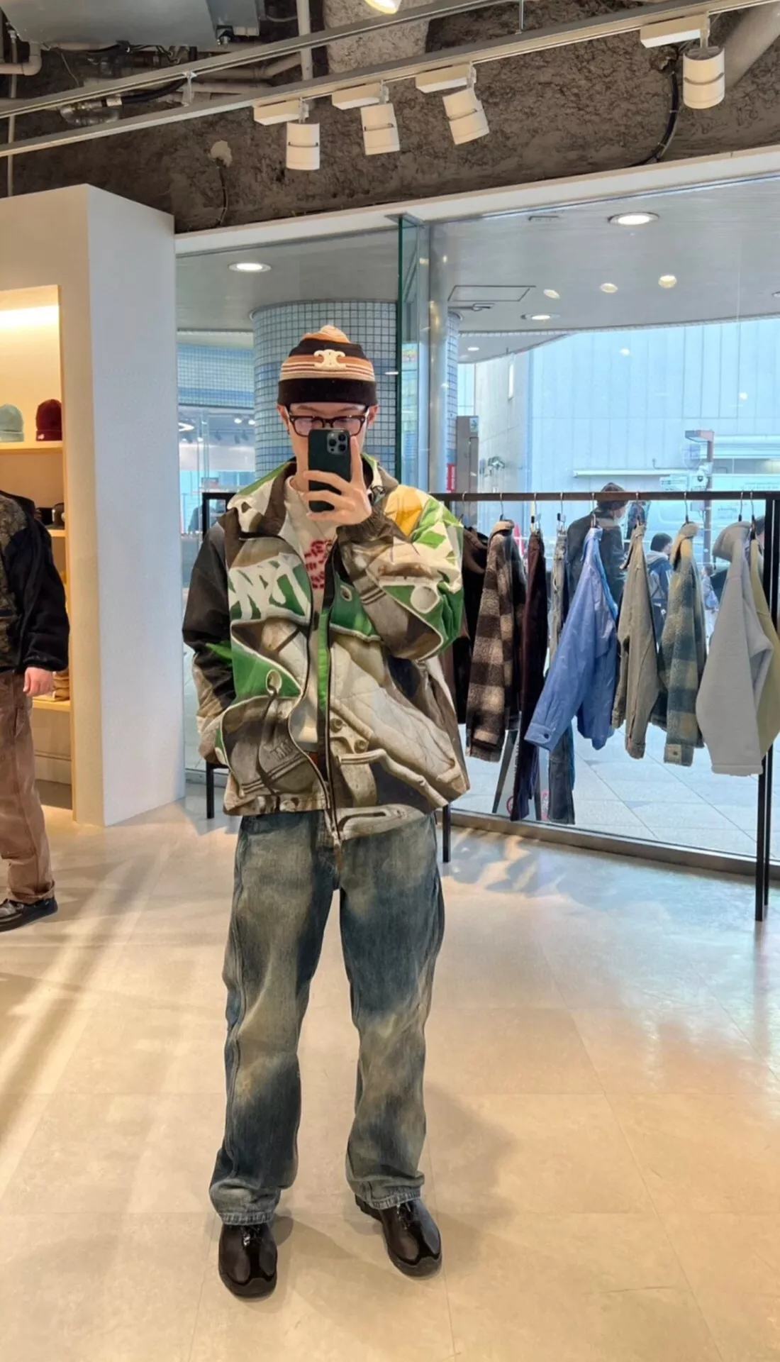 스투시 바하 프린트 집업 재킷 상세 이미지 16