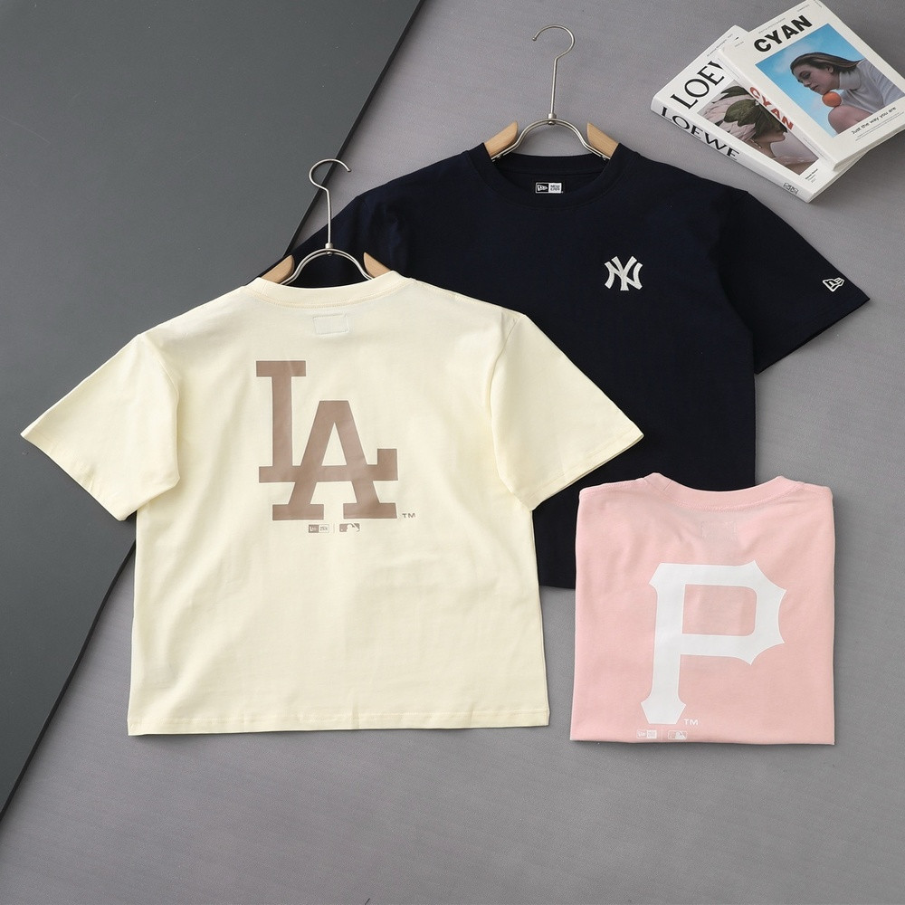 뉴에라 MLB 로고 오버핏 반소매 티셔츠