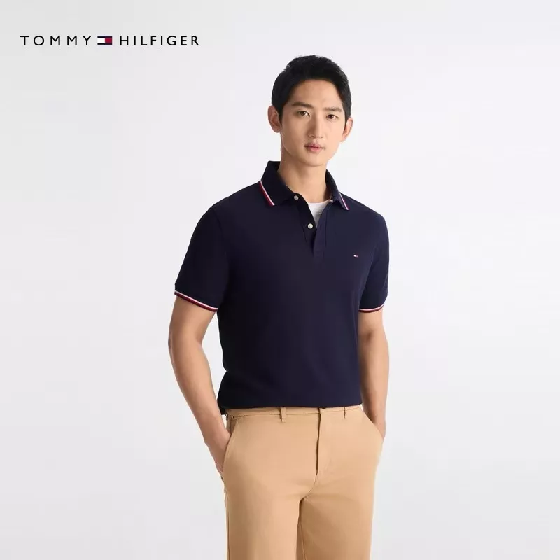타미힐피거 자수 포인트 반소매 폴로 티셔츠 상세 이미지 24