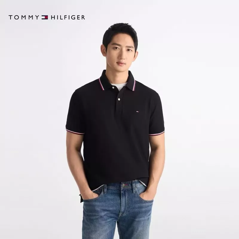 타미힐피거 자수 포인트 반소매 폴로 티셔츠 상세 이미지 25