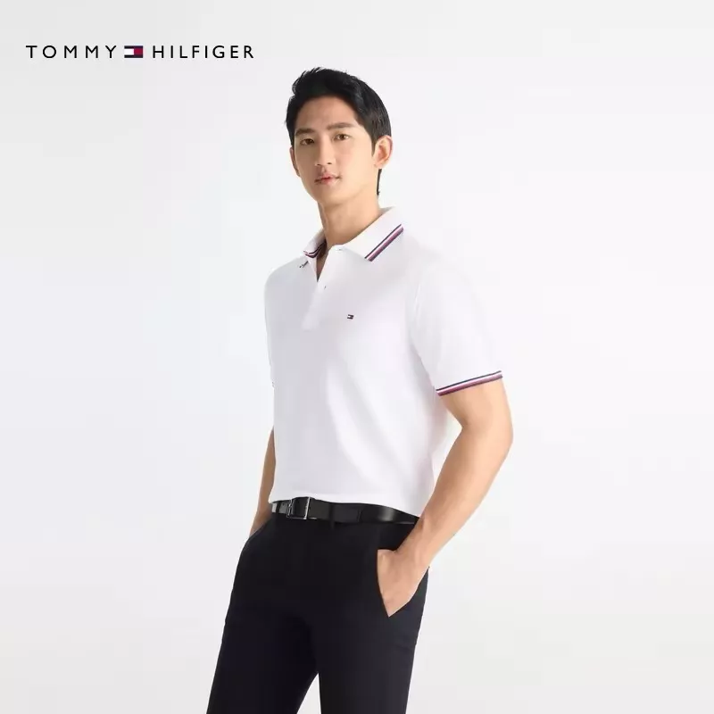 타미힐피거 자수 포인트 반소매 폴로 티셔츠 상세 이미지 22