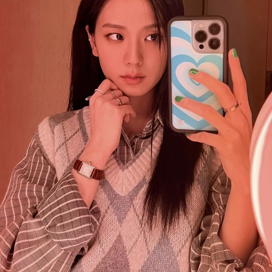 까르띠에 탱크 시리즈 가죽 스트랩 쿼츠 시계 상세 이미지 21