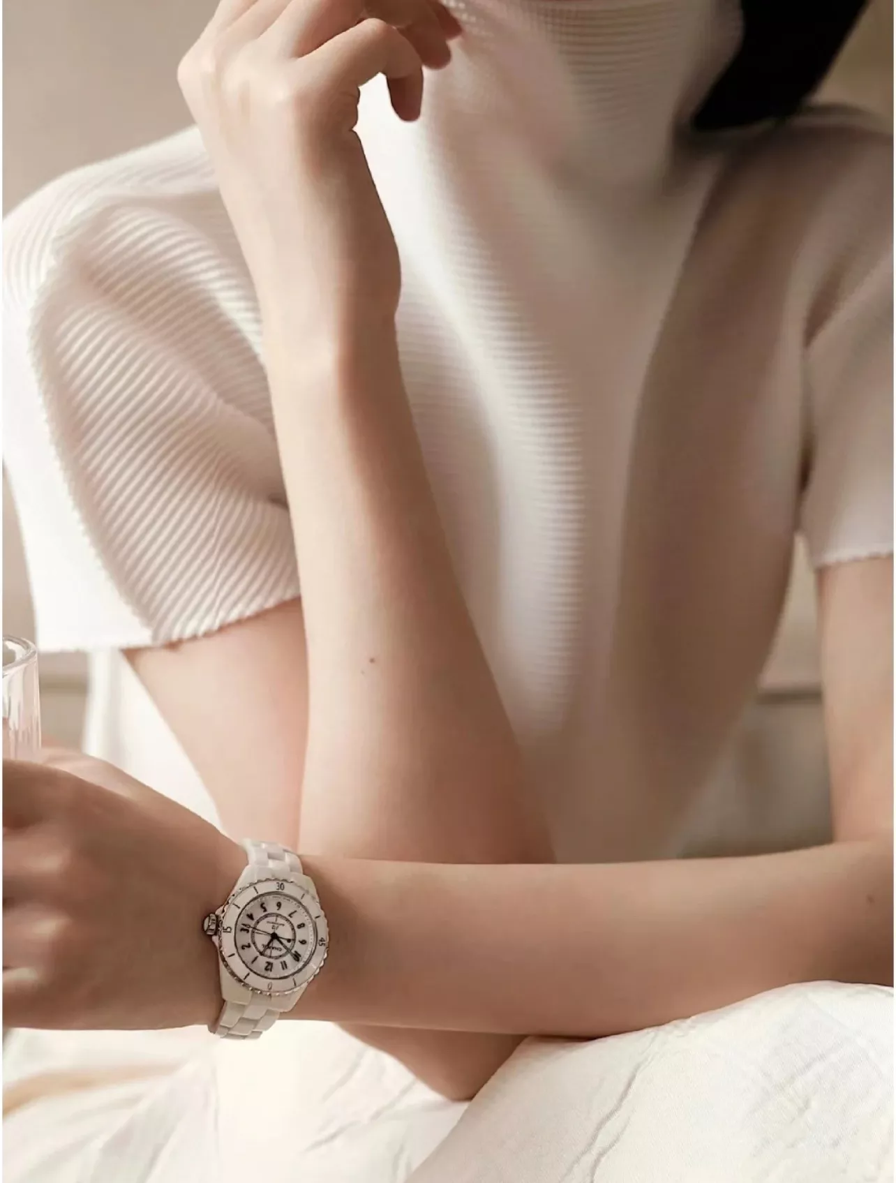 샤넬 J12 화이트 세라믹 오토매틱 워치 상세 이미지 33