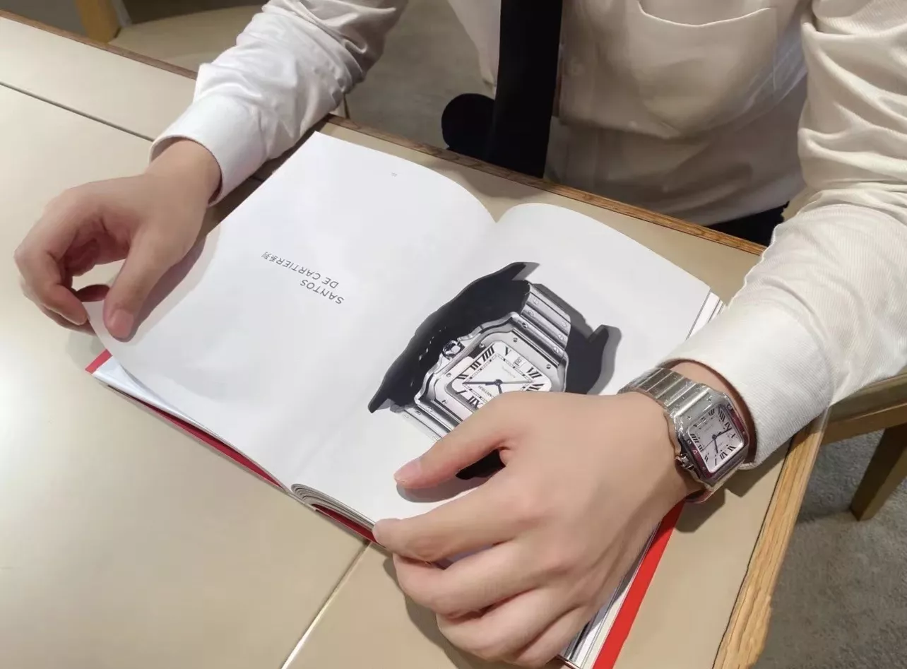 까르띠에 산토스 오토매틱 메탈 워치 상세 이미지 31