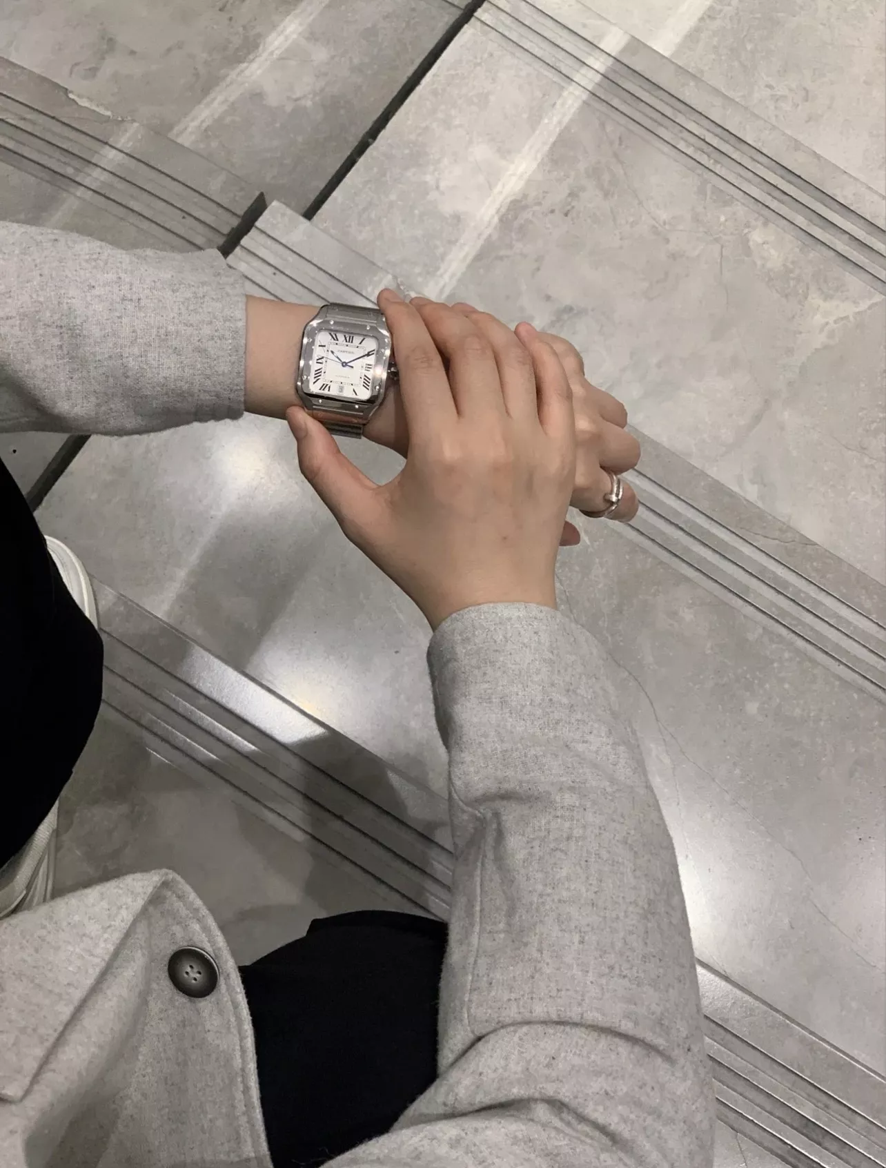까르띠에 산토스 오토매틱 메탈 워치 상세 이미지 40